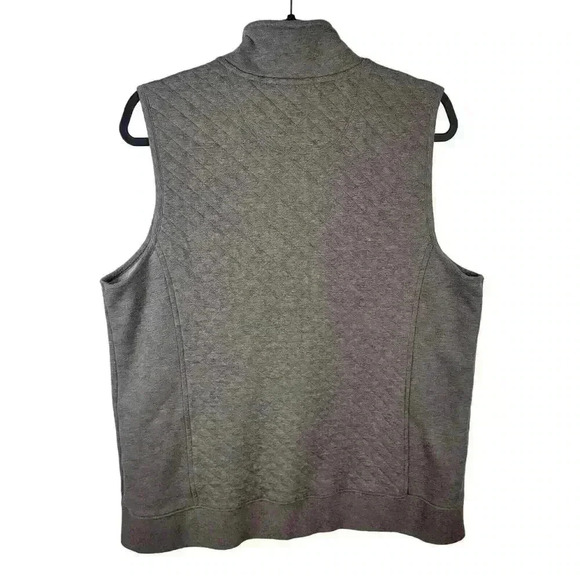 LL Bean Quilted Vest Womens XL Heathered Brown Equestrian Cowgirl Westerncore - Picture 4 of 16